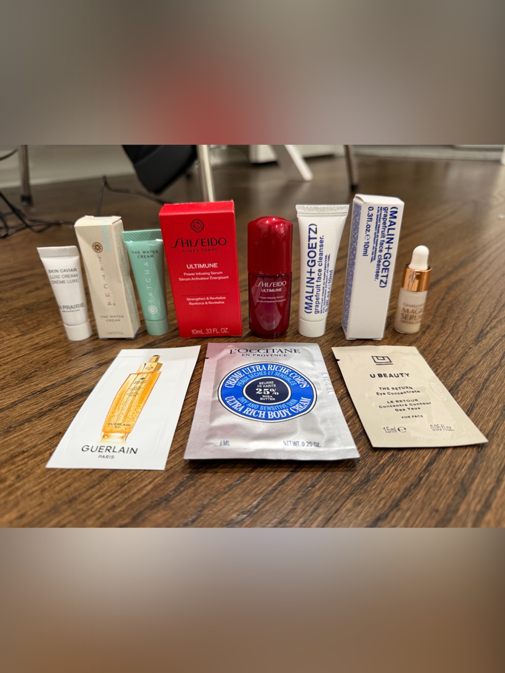 Assorted Skincare & Beauty Samples- face cream, serum, cleanser